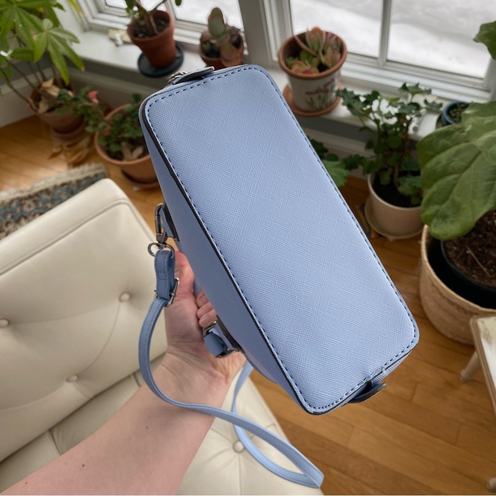 Steve Madden BFAITH Mini Crossbody Bag β Periwinkle Blue, Silver Chain, Like New - Picture 7 of 10